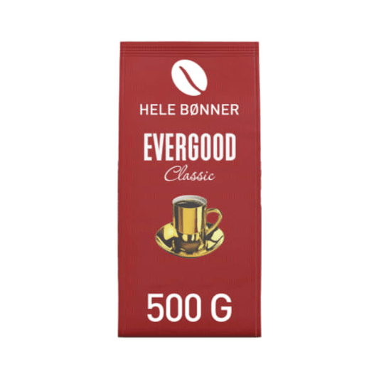 Evergood Classic Whole Beans Coffee 500g - Evergood Hele Bønner - Scandi Candy Swedish Candy Shop