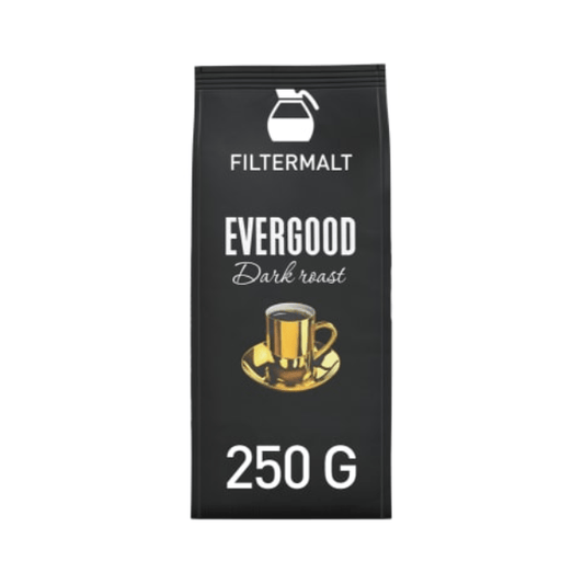 Evergood Dark Roast Ground Coffee 250g - Evergood Filtermalt - Scandi Candy Swedish Candy Shop