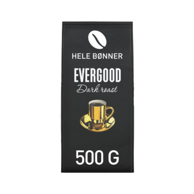 Evergood Dark Roast Whole Beans Coffee 500g - Evergood Hele Bønner - Scandi Candy Swedish Candy Shop
