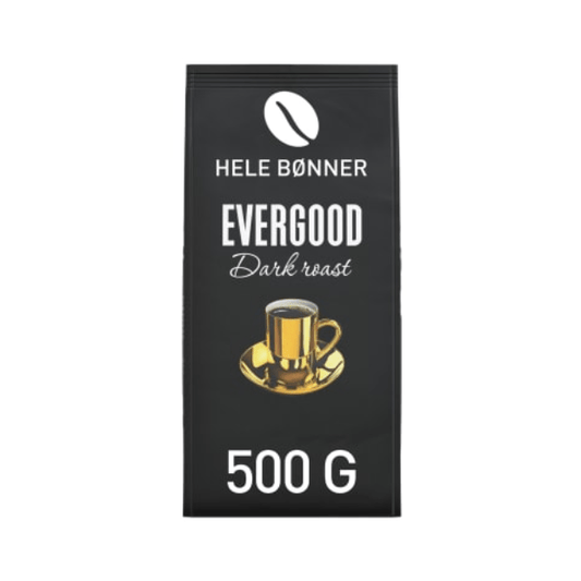Evergood Dark Roast Whole Beans Coffee 500g - Evergood Hele Bønner - Scandi Candy Swedish Candy Shop