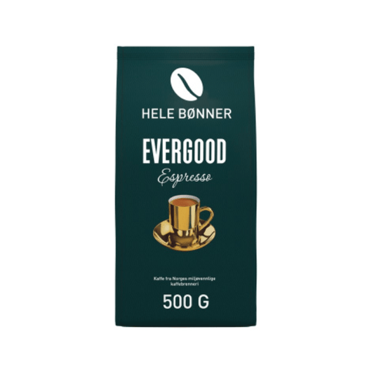 Evergood Espresso Whole Coffee Beans 500g – Hele Bønner - Scandi Candy Swedish Candy Shop