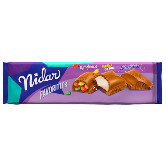 Favoritter Storplate Blå - Scandi Candy Swedish Candy Shop