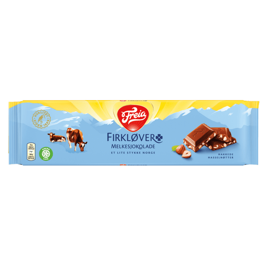 Freia Firkløver Milk Chocolate with Nuts 200g - Scandi Candy Swedish Candy Shop