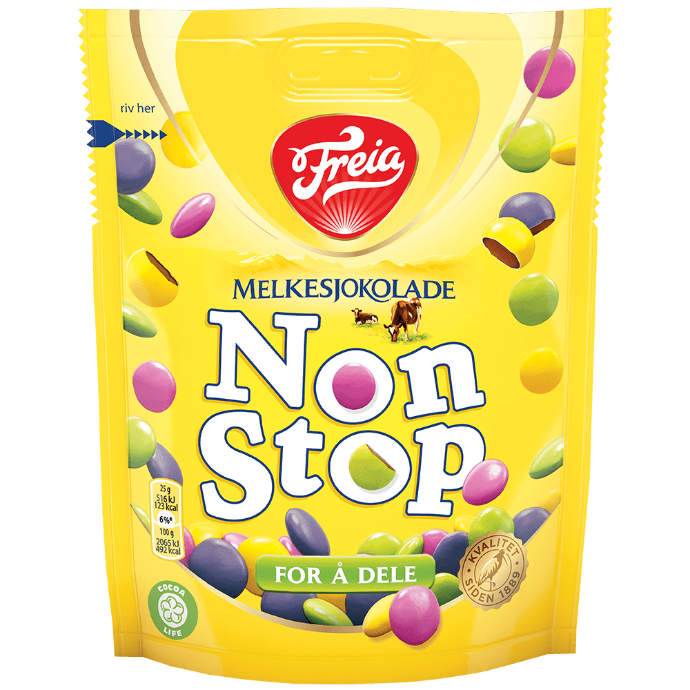 Freia Non Stop MIlk Chocolate (150 g) - Scandi Candy Swedish Candy Shop