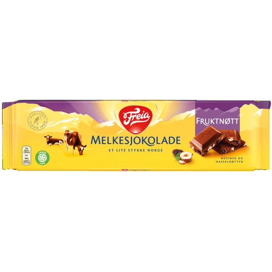 Freia Milk Chocolate Fruit & Nuts 200g