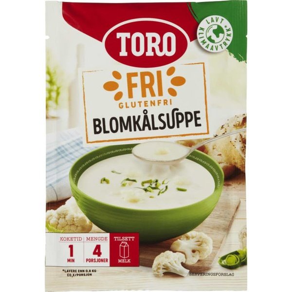 Toro Glutenfree Cauliflower Soup (Glutenfri Blomkålsuppe)  51 grams