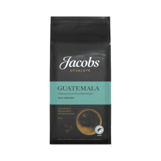 Guatemala Coffee Whole Beans (Hele Bønner) 500g Jacobs Utvalgte - Scandi Candy Swedish Candy Shop