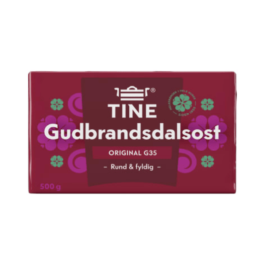 Gudbrandsdal Cheese G35 500g Tine - Gudbrandsdalsost G35 - Scandi Candy Swedish Candy Shop