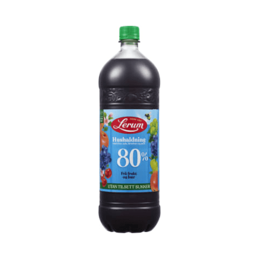 Husholdningssaft without Added Sugar 1.5L Lerum - Husholdningssaft u/Tilsett Sukker - Scandi Candy Swedish Candy Shop
