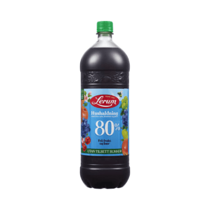 Husholdningssaft without Added Sugar 1.5L Lerum - Husholdningssaft u/Tilsett Sukker - Scandi Candy Swedish Candy Shop