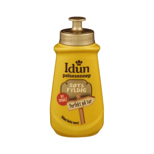 Idun Sweet & Rich Mustard 210g Bottle – Sennep Søt&Fyldig - Scandi Candy Swedish Candy Shop