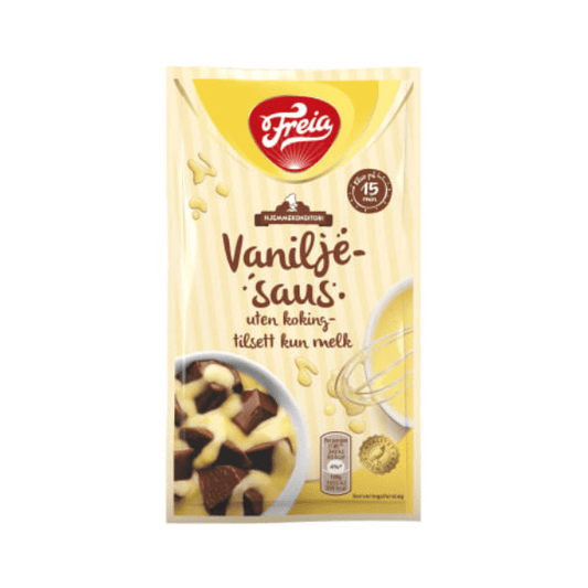 Instant Vanilla Sauce 56g (Freia) – Norwegian Vanilla Dessert Sauce - Scandi Candy Swedish Candy Shop
