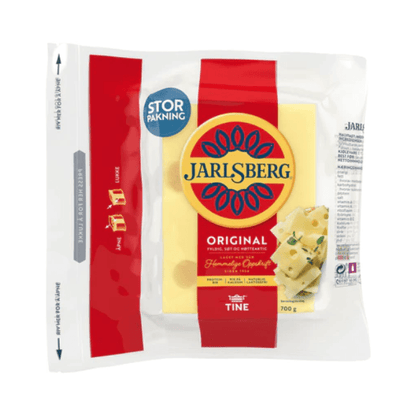 Jarlsberg Rindless Cheese 700g Tine Jarlsberg Skorpefri - Scandi Candy Swedish Candy Shop