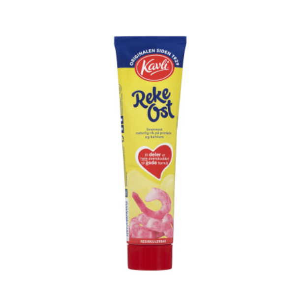 Kavli Shrimp Cheese 175g Tube – Rekeost på Tube - Scandi Candy Swedish Candy Shop
