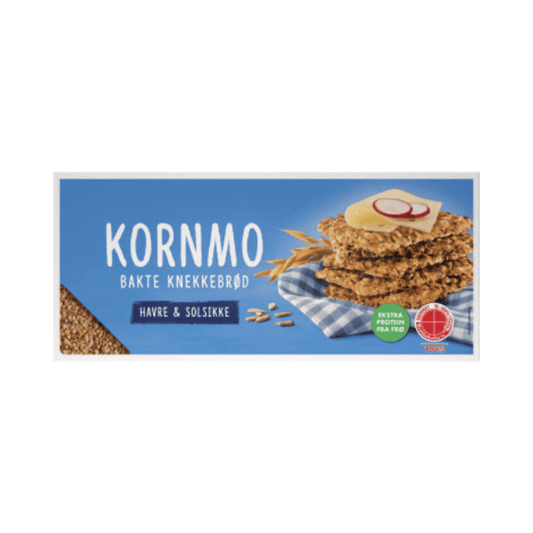 Kornmo Crispbread Oats & Sunflower 200g - Knekkebrød Havre&Solsikke - Scandi Candy Swedish Candy Shop
