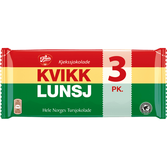 Kvikk Lunsj 3x47g - Scandi Candy Swedish Candy Shop