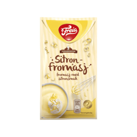 Lemon Mousse 85g (Freia) – Sitronfromasj Lemon Dessert - Scandi Candy Swedish Candy Shop