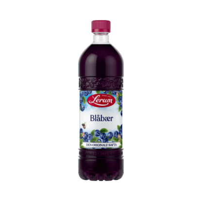 Lerum Blueberry Juice 0.75L – Blåbærsaft - Scandi Candy Swedish Candy Shop