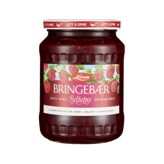 Lerum Raspberry Jam 800g – Bringebærsyltetøy - Scandi Candy Swedish Candy Shop