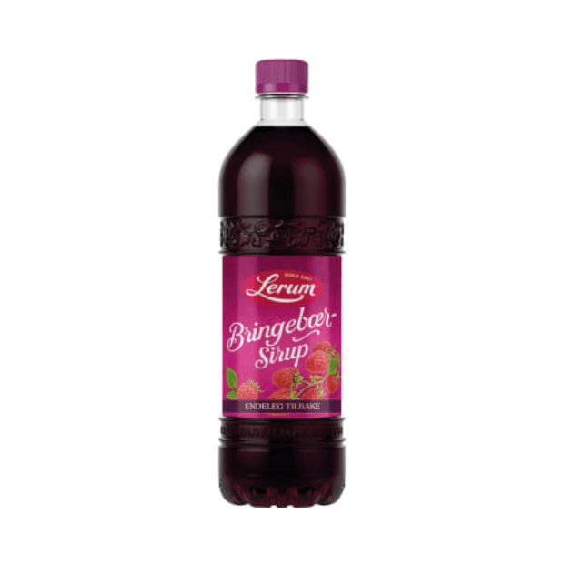 Lerum Raspberry Syrup 0.75L – Bringebærsirup - Scandi Candy Swedish Candy Shop