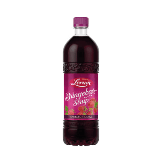 Lerum Raspberry Syrup 0.75L – Bringebærsirup - Scandi Candy Swedish Candy Shop
