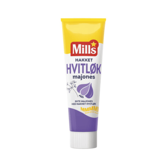 Mills Garlic Mayonnaise 95g – Hvitløksmajones - Scandi Candy Swedish Candy Shop