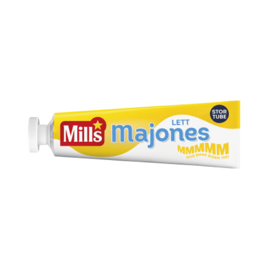 Mills Light Mayonnaise 225g Tube – Lett Majones - Scandi Candy Swedish Candy Shop