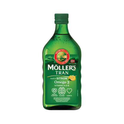 Möller's Cod Liver Oil Lemon 500ml – Möller's Tran Sitron - Scandi Candy Swedish Candy Shop
