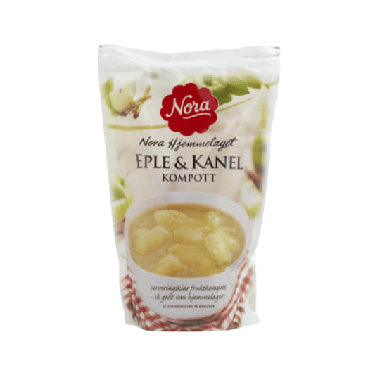 Nora Apple & Cinnamon Compote 455g – Eple & Kanelkompott - Scandi Candy Swedish Candy Shop