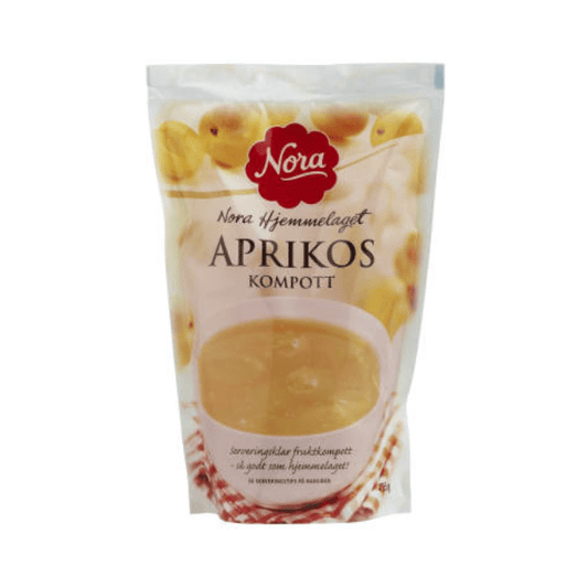 Nora Apricot Compote 455g – Aprikoskompott - Scandi Candy Swedish Candy Shop