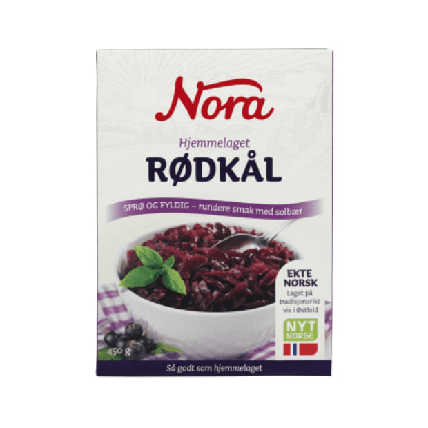 Nora Homemade Red Cabbage 450g – Hjemmelaget Rødkål - Scandi Candy Swedish Candy Shop