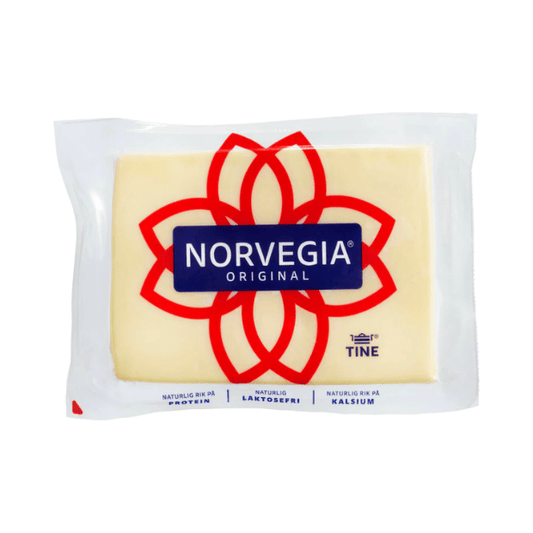 Norvegia Rindless Cheese approx. 1kg - Tine Norvegia Skorpefri - Scandi Candy Swedish Candy Shop