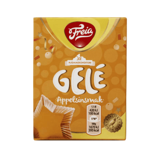 Orange Jelly 125g (Freia) – Orange Flavored Gelé - Scandi Candy Swedish Candy Shop