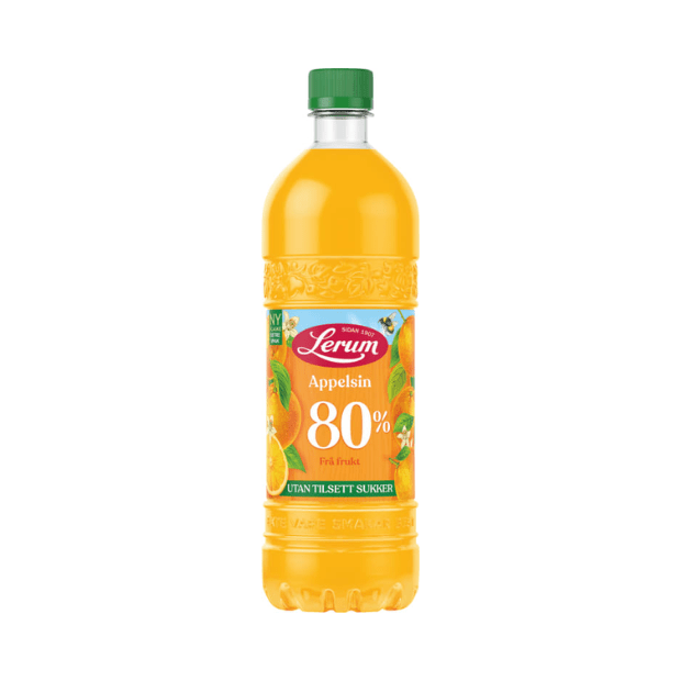 Orange Juice w/out Sugar 0.75L Lerum - Appelsinsaft u/Tilsett Sukker - Scandi Candy Swedish Candy Shop