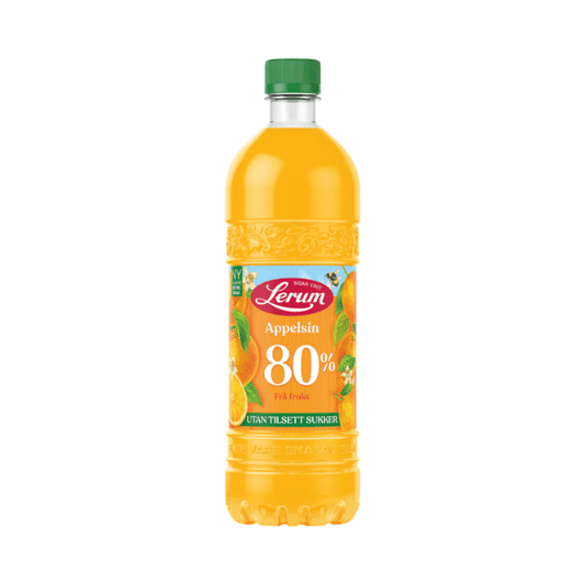 Orange Juice w/out Sugar 0.75L Lerum - Appelsinsaft u/Tilsett Sukker - Scandi Candy Swedish Candy Shop