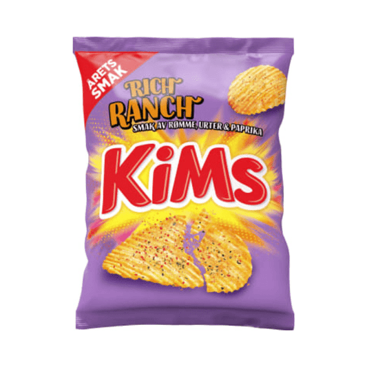 Potato Chips Rich Ranch 200g (Kims) – Potetgull Rich Ranch - Scandi Candy Swedish Candy Shop