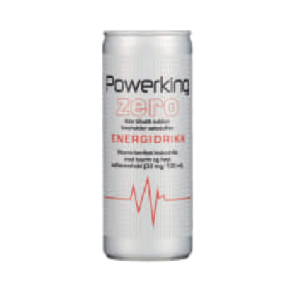 Powerking Zero Energy Drink 250ml Can Powerking Zero Energidrikk - Scandi Candy Swedish Candy Shop
