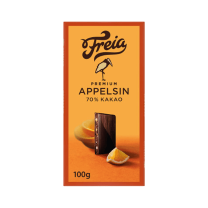 Premium Dark Chocolate with Orange 100g Freia - Scandi Candy Swedish Candy Shop