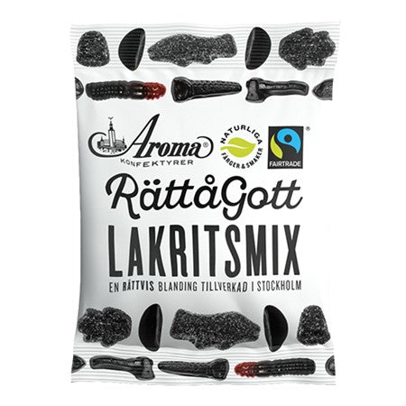 RättåGott Licorice Mix 140g - Scandi Candy Swedish Candy Shop