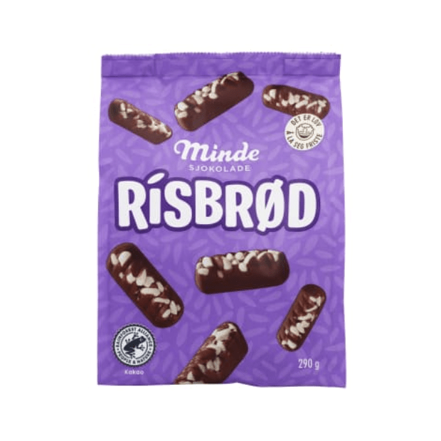 Rice Chocolate Bread 290g Minde Risbrød – Norwegian Market