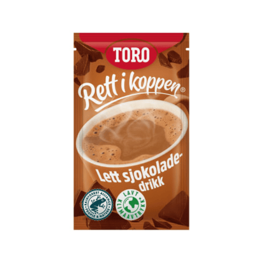 Right in the Cup Chocolate Drink Light 10x14g – Sjokoladedrikk Lett 10x14g Rett i Koppen Toro - Scandi Candy Swedish Candy Shop