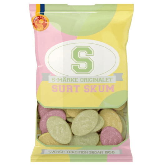 S - Märke Sour Foam 70g - Scandi Candy Swedish Candy Shop