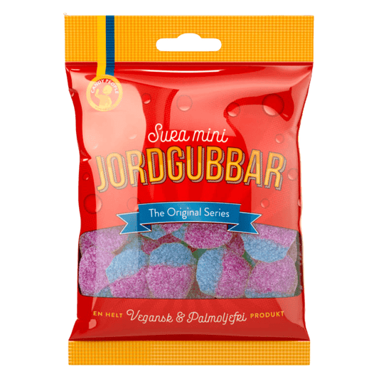 Sour Mini Strawberries 80g - Scandi Candy Swedish Candy Shop