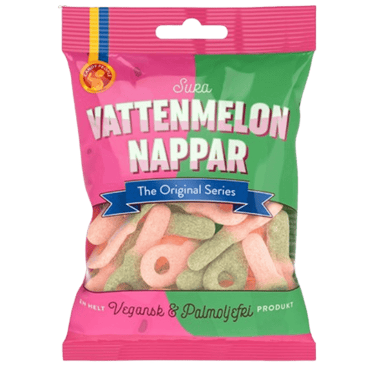 Sour Watermelon Pacifiers 80g - Scandi Candy Swedish Candy Shop