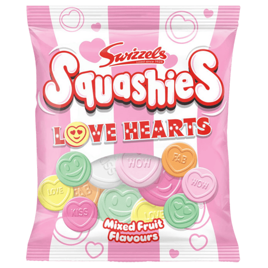 Squashies Love Hearts 120g - Scandi Candy Swedish Candy Shop