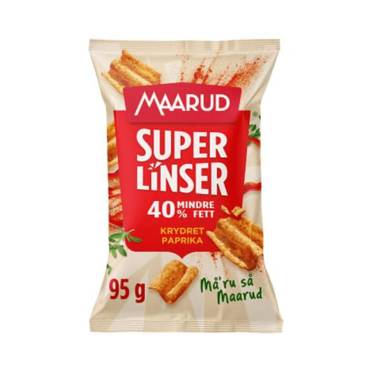 Superlentils Spicy Paprika 95g (Maarud) – Spicy Paprika Superlinser - Scandi Candy Swedish Candy Shop