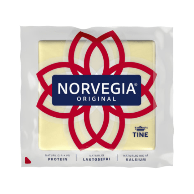 Tine Norvegia Crust - free Cheese 26% 500g – Skorpefri Norvegia - Scandi Candy Swedish Candy Shop