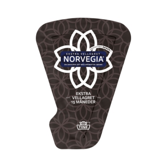 Tine Norvegia Extra Well - Aged Cheese Approx. 550g – Ekstra Vellagret m/Skorpe - Scandi Candy Swedish Candy Shop