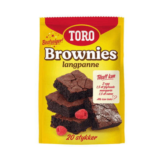 Toro Brownies Mix for Large Tray 883g – Brownies Mix Langpanne - Scandi Candy Swedish Candy Shop