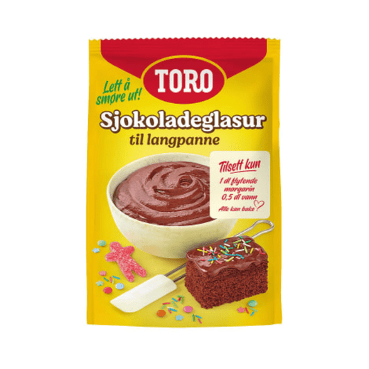 Toro Chocolate Frosting for Large Tray 350g – Sjokoladeglasur Langpanne - Scandi Candy Swedish Candy Shop